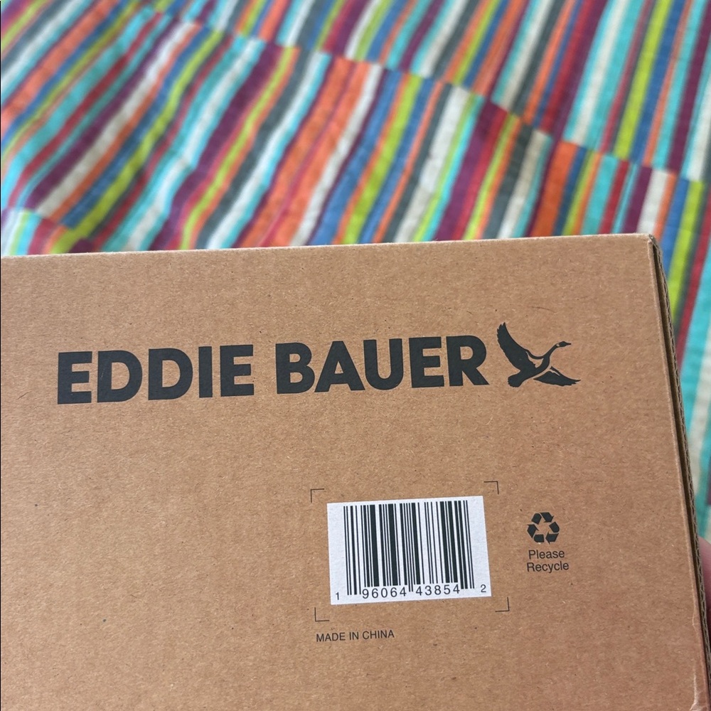Eddie Bauer Men's Suede SlipperDark Gray size men’s medium 8–9 memory foam nwt - Picture 5 of 7